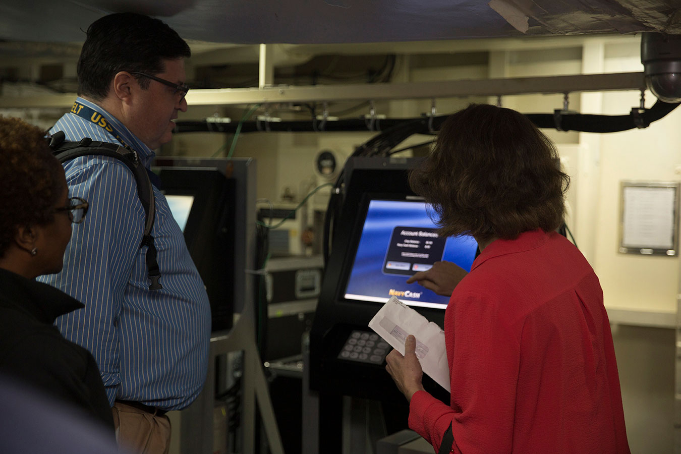 Navy Cash kiosk